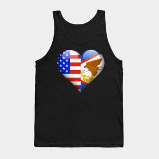 Half American Half American Samoan - Gift for American Samoa From American Samoan Tank Top